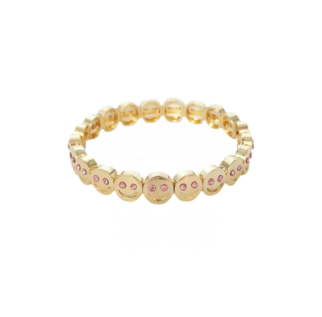 Bracelet smiley rose