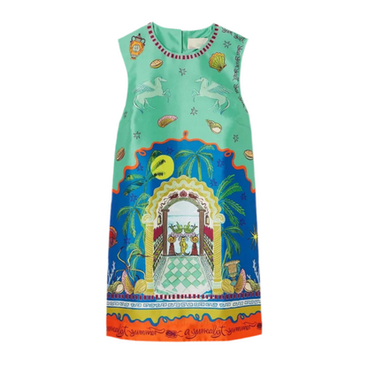 Robe turquoise Helia