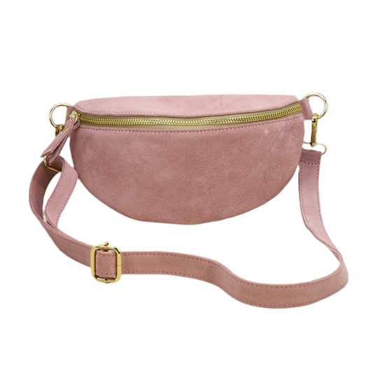 Sac banane rose pale S