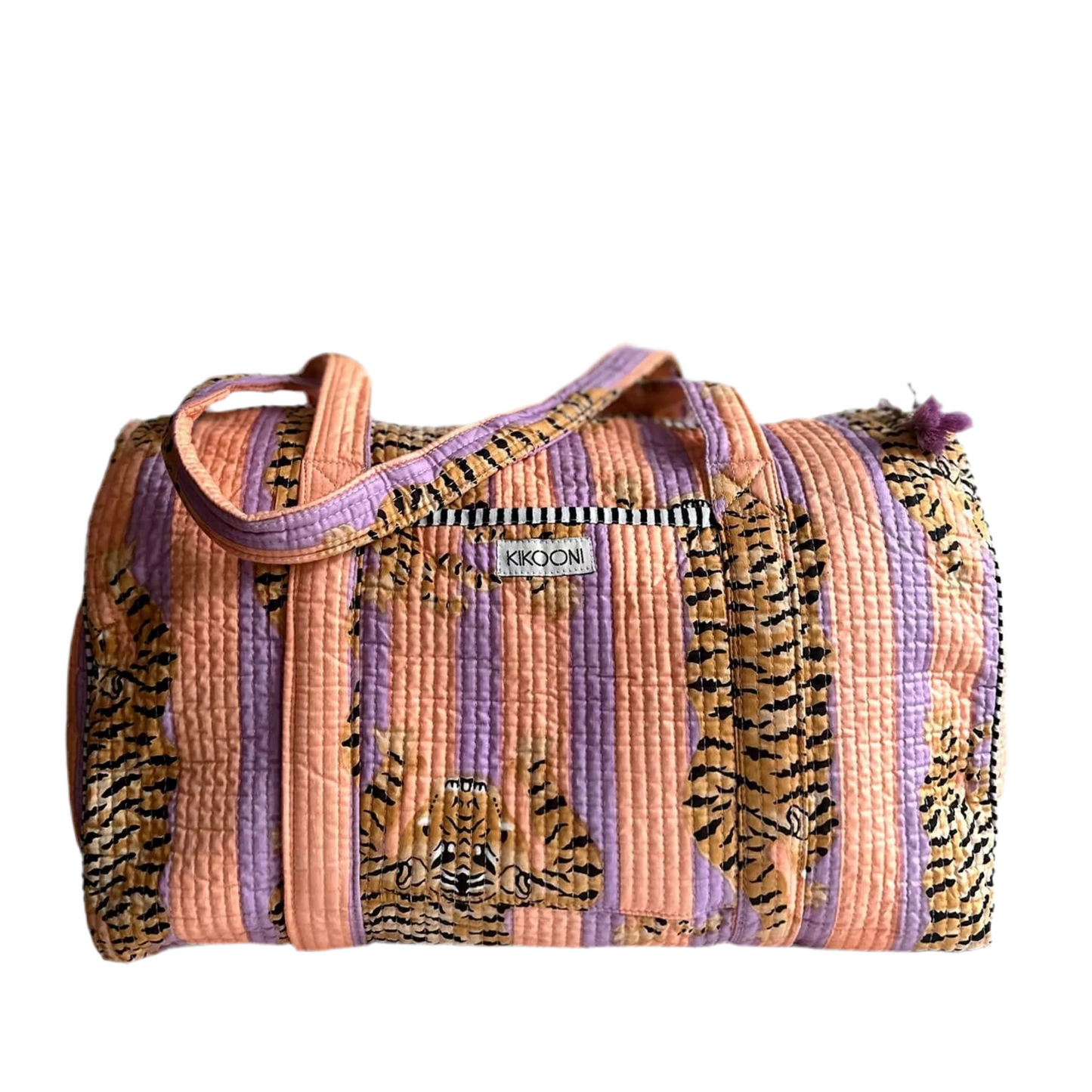 Sac xxl  - Tigre mauve et orange