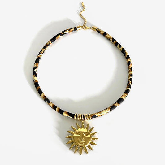 Collier léopard - Soleil