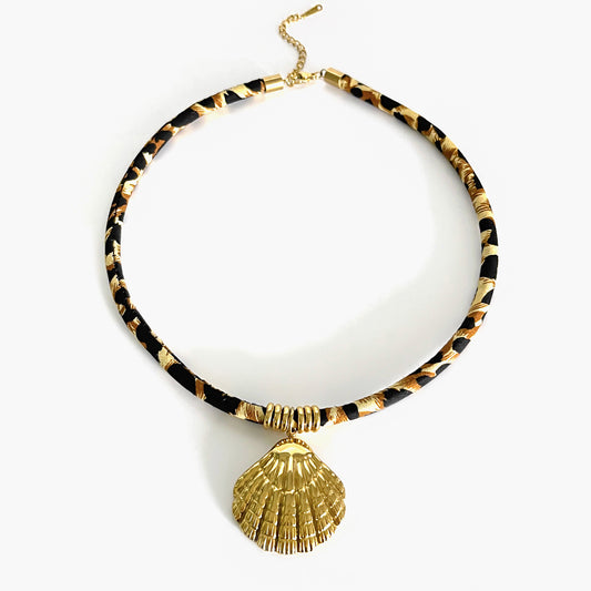 Collier léopard - Coquillage