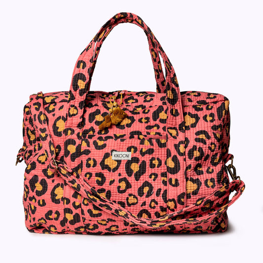 Sac xxl de voyage - leopard terracotta