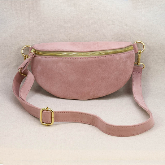 Sac banane rose pale S