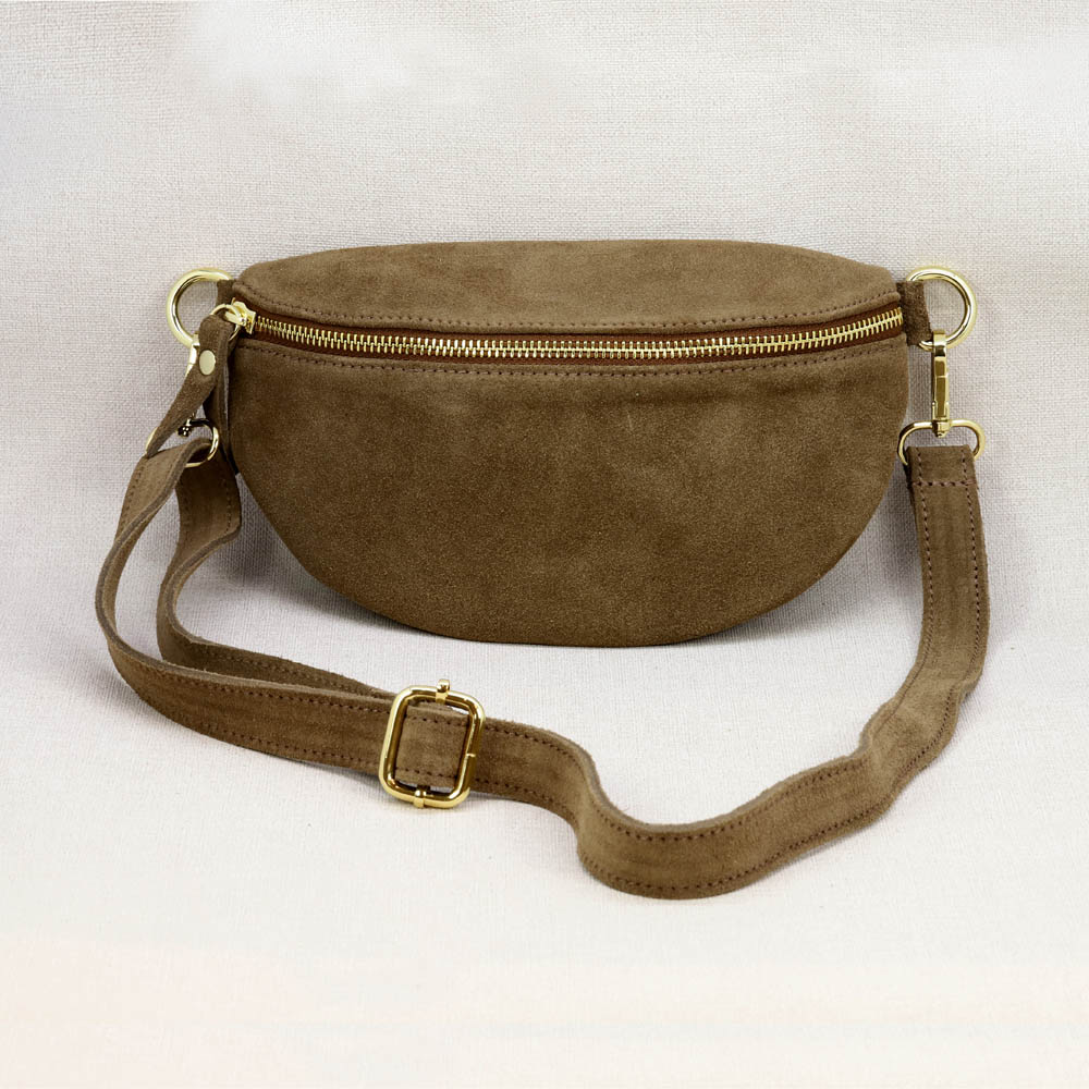 Sac banane marron S